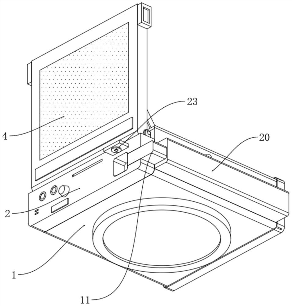 Integrated installation automobile vehicle-mounted navigato with middle transition assembly