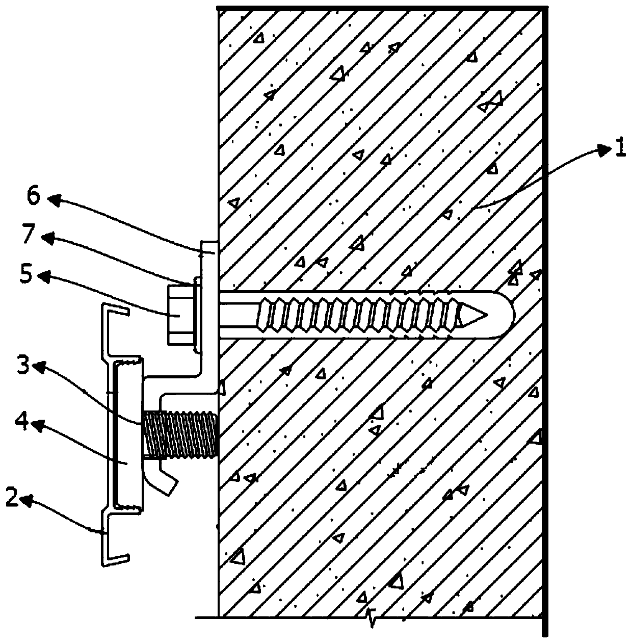 Wall surface keel rapid leveling device