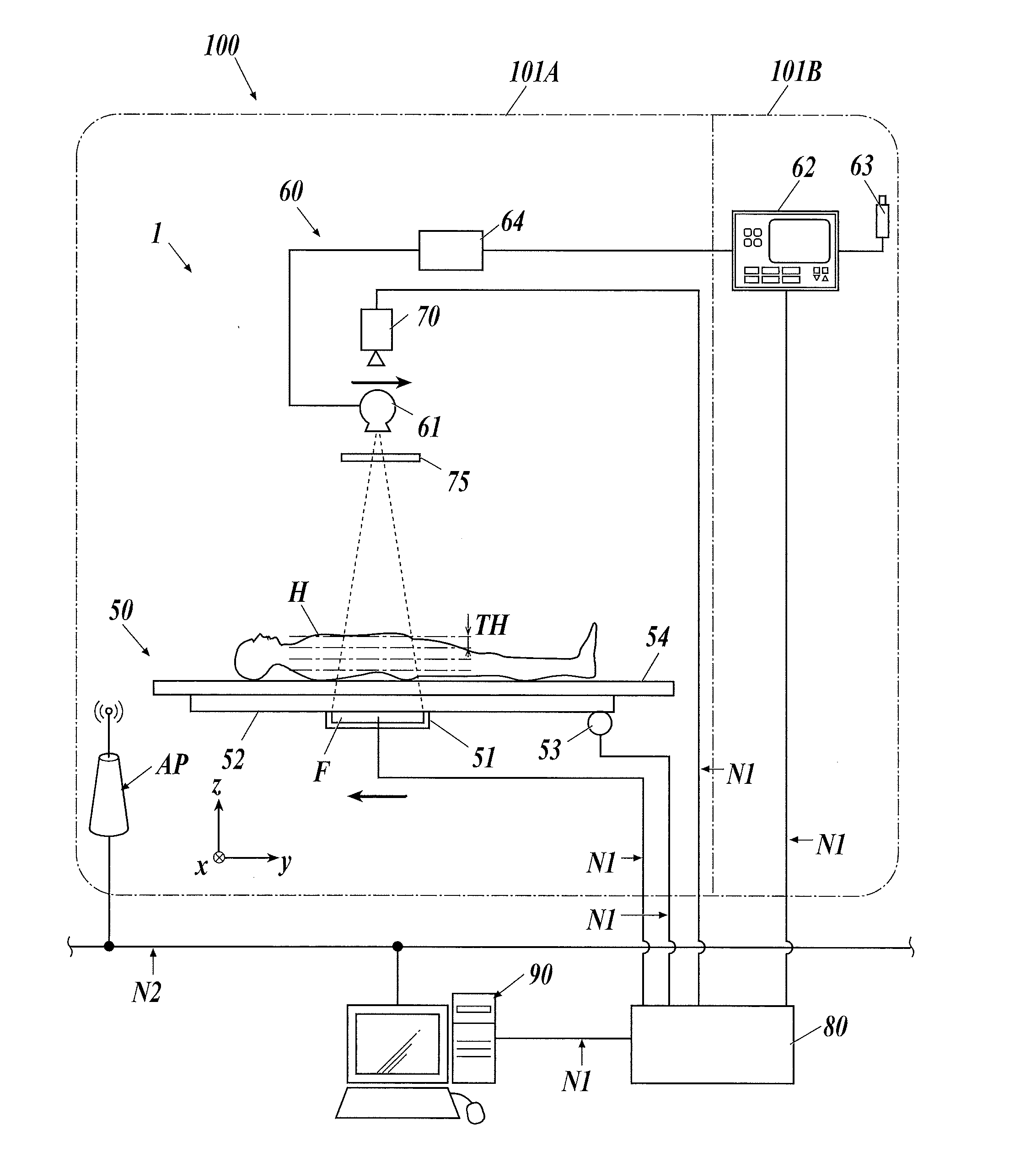 Tomographic image generating system