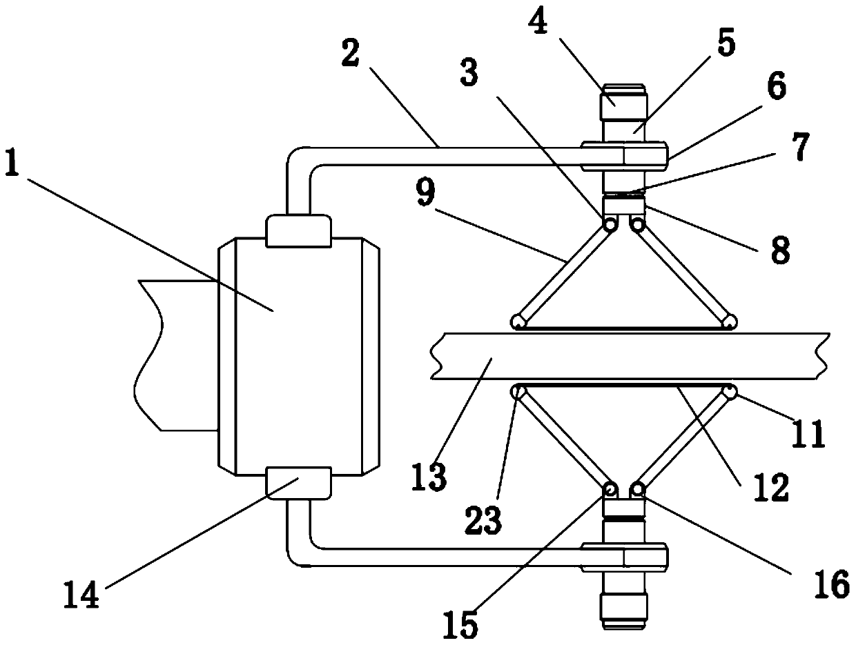 Clamping device special for numerical control machine tool