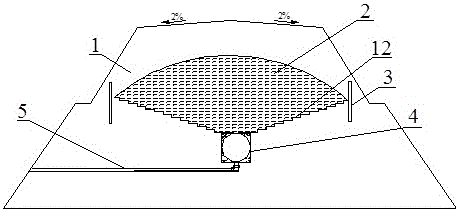 Coarse-grained soil high-filled roadbed drainage structure and construction technique thereof