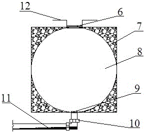 Coarse-grained soil high-filled roadbed drainage structure and construction technique thereof