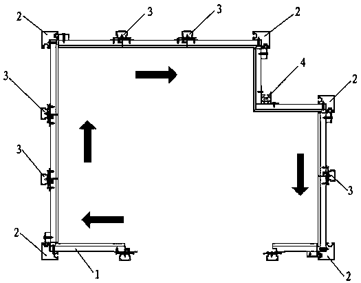 Composite wallboard fast installation structure and installation method thereof