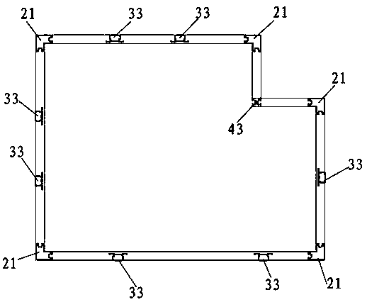 Composite wallboard fast installation structure and installation method thereof