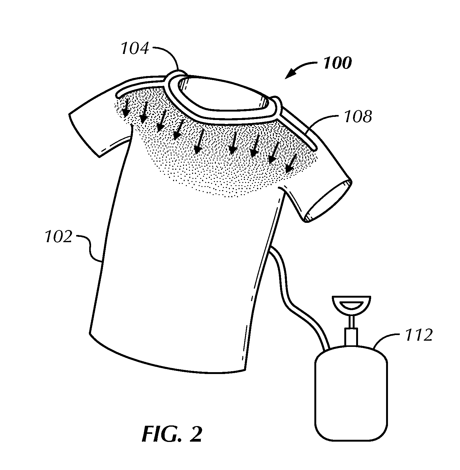 Evaporative cooling clothing system for reducing body temperature of a wearer of the clothing system