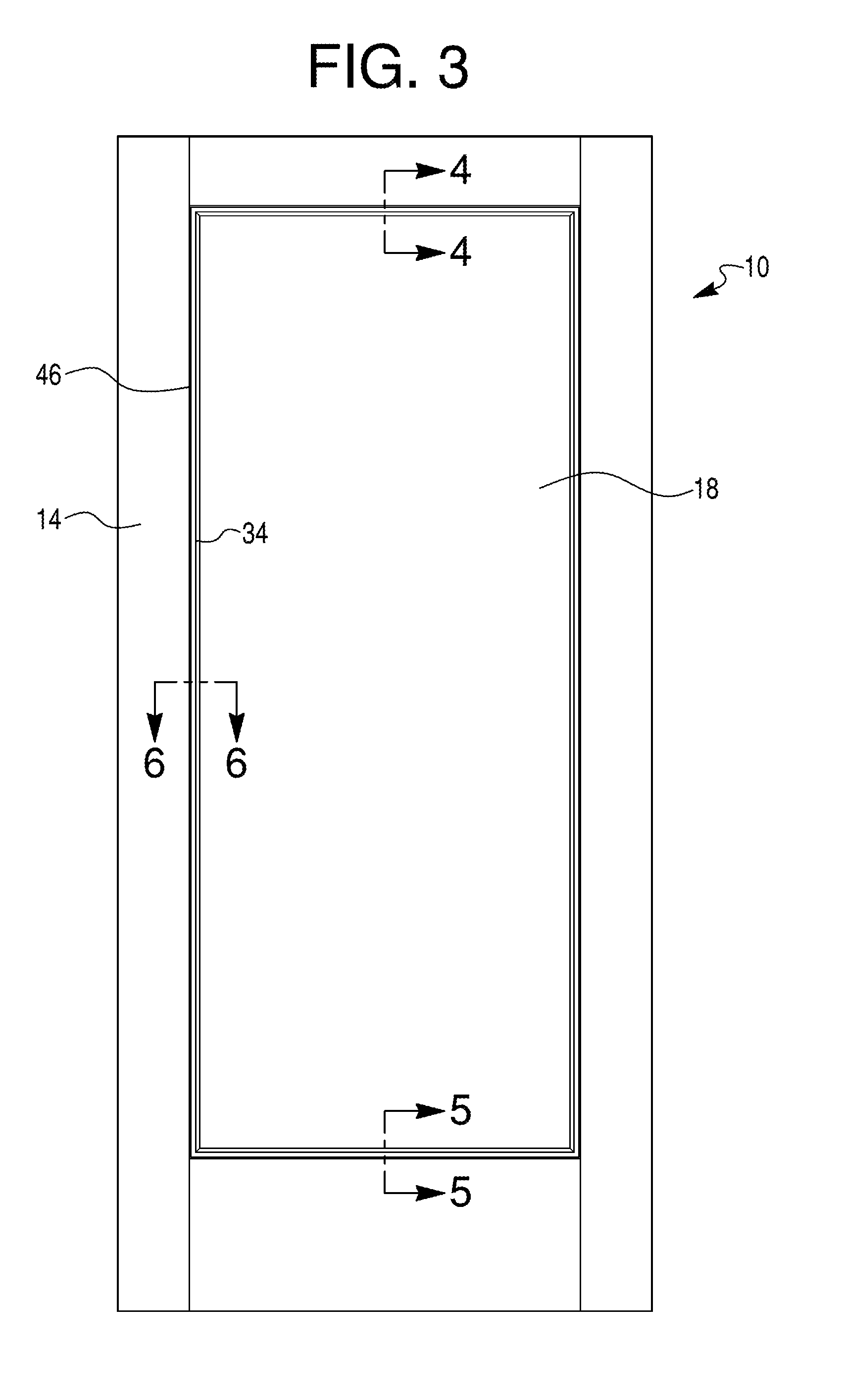 Door with frameless glazed unit, and related kit and methods