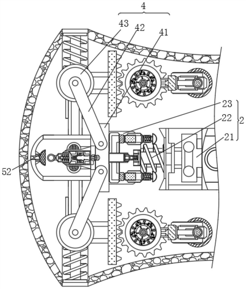 Auxiliary device for automatically fixing and easily detaching fan circuit chip by using pressure