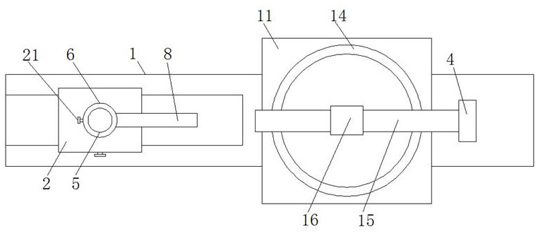 Flywheel bounce detection device matched with surface shape of flywheel basal disc