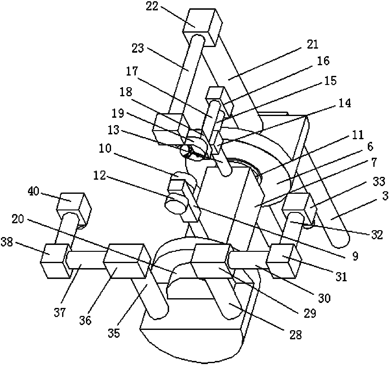 Multifunctional laser cutting robot with automatic feeding device