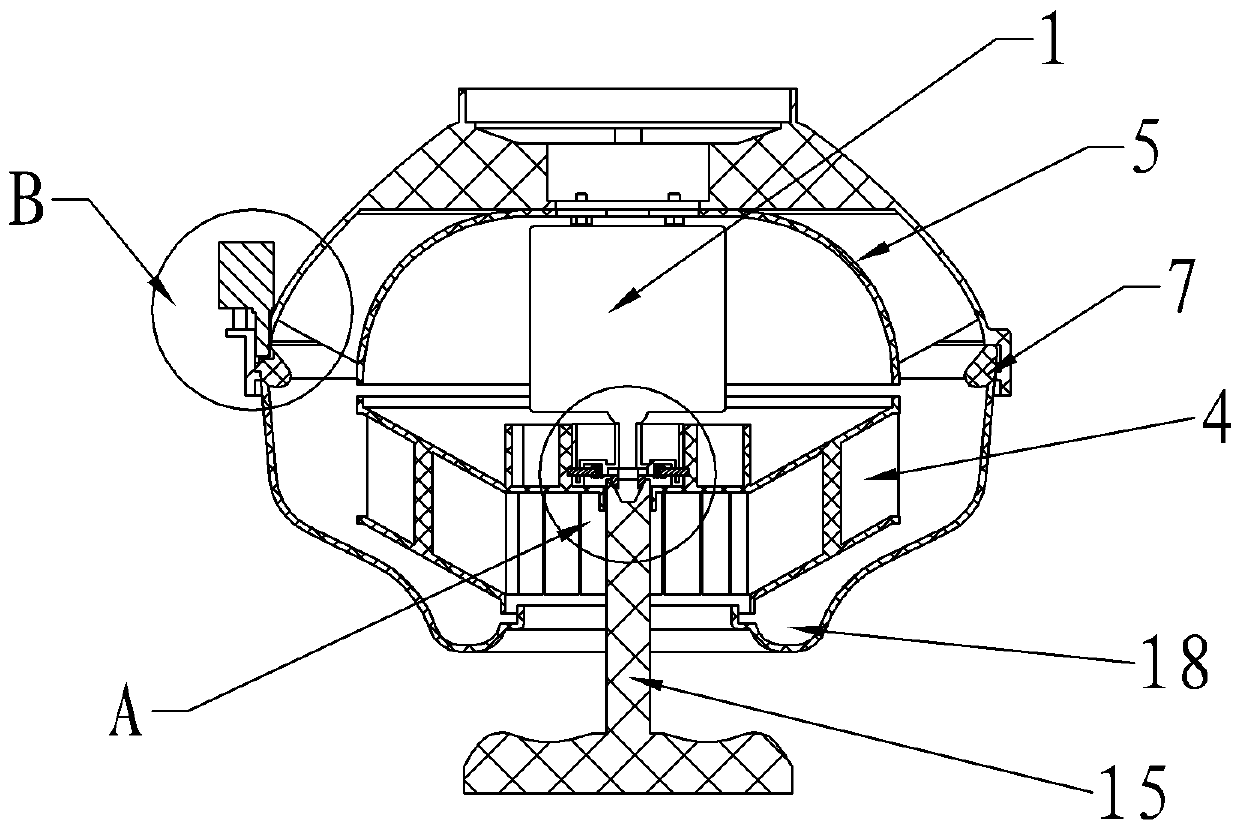 High-performance axial-flow fan for extractor hood