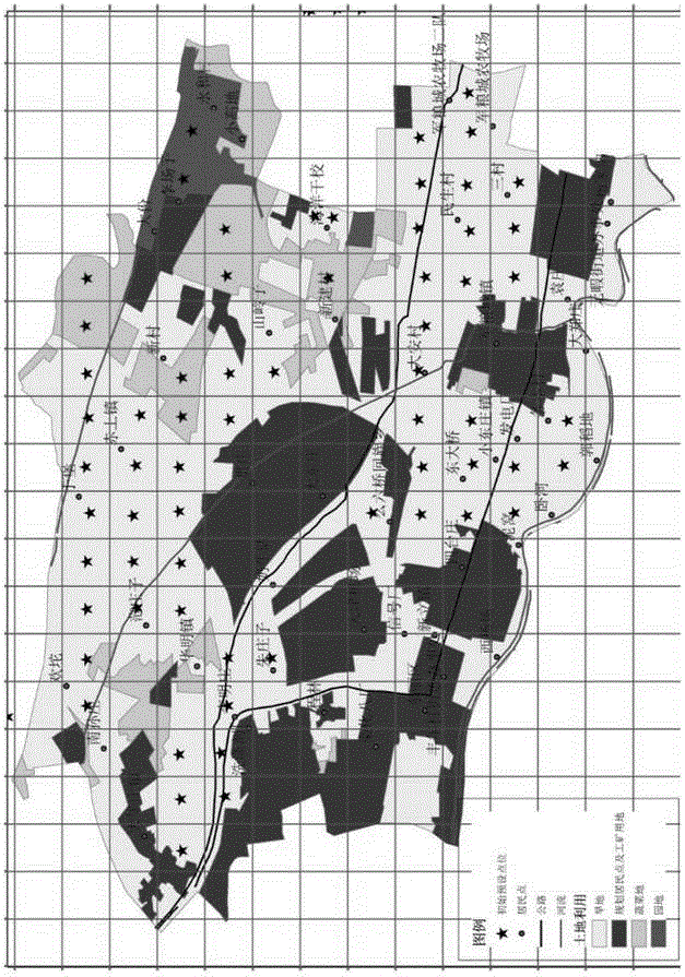 Agricultural producing area soil monitoring point arrangement method based on step-by-step grid refinement