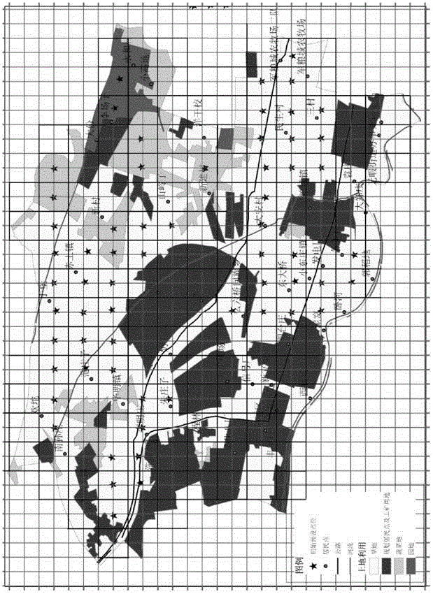 Agricultural producing area soil monitoring point arrangement method based on step-by-step grid refinement