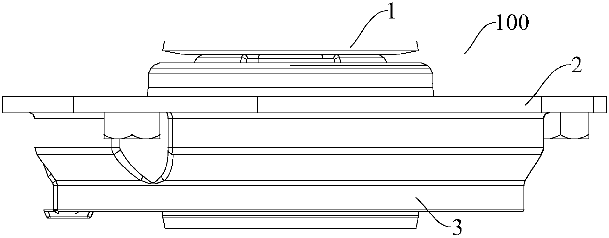 Shock absorber mounting base, front suspension and vehicle