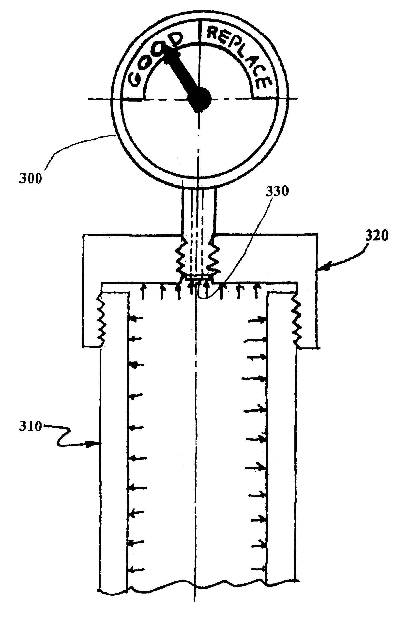 Anode rod depletion indicator