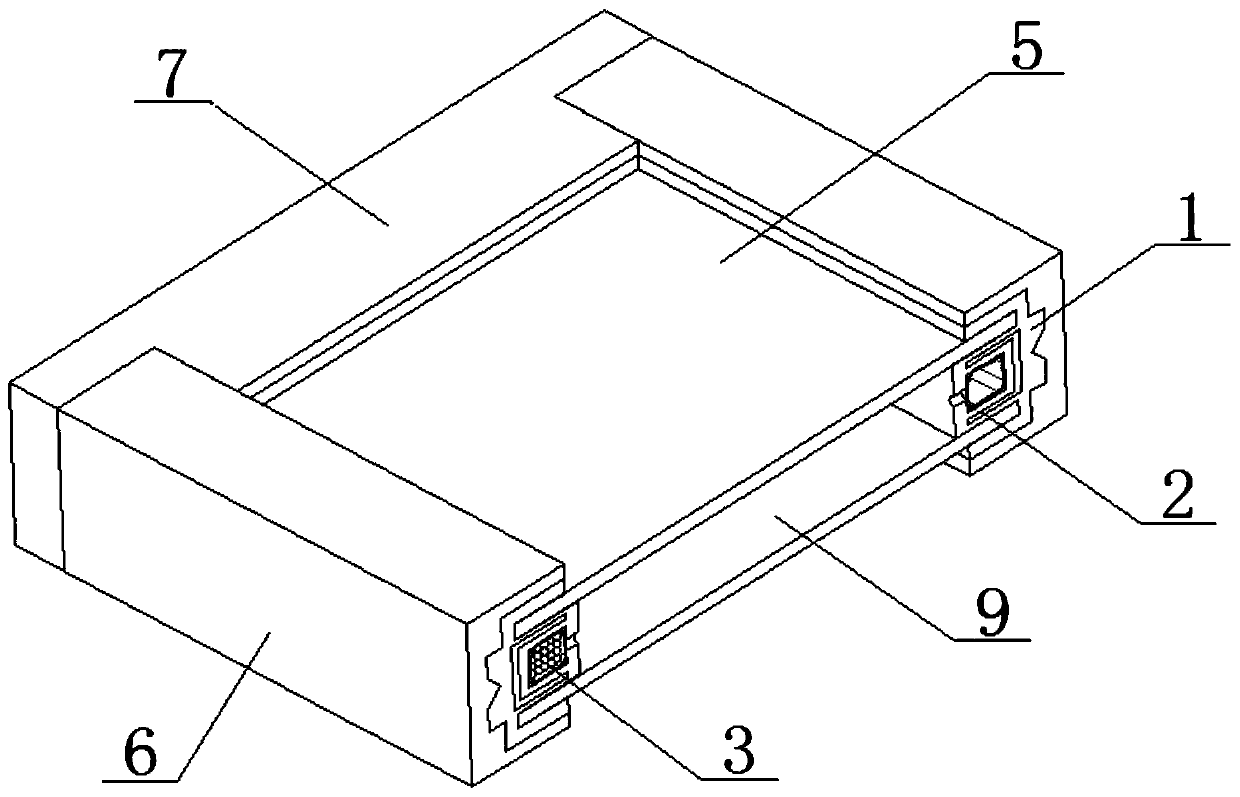 Dual-piece hollow structure safety glass preparation method