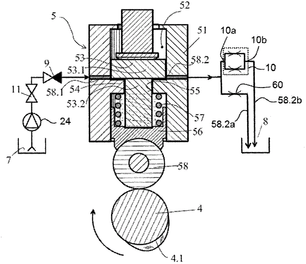 Gas exchange valve arrangement