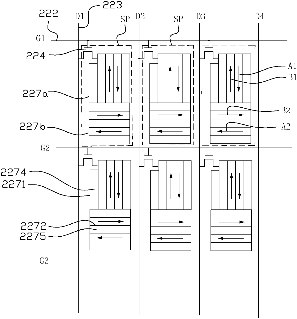 View-angle-switchable liquid crystal display device and driving method thereof