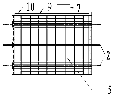 Automatic curing equipment and curing method for concrete for truss type integral steel forms