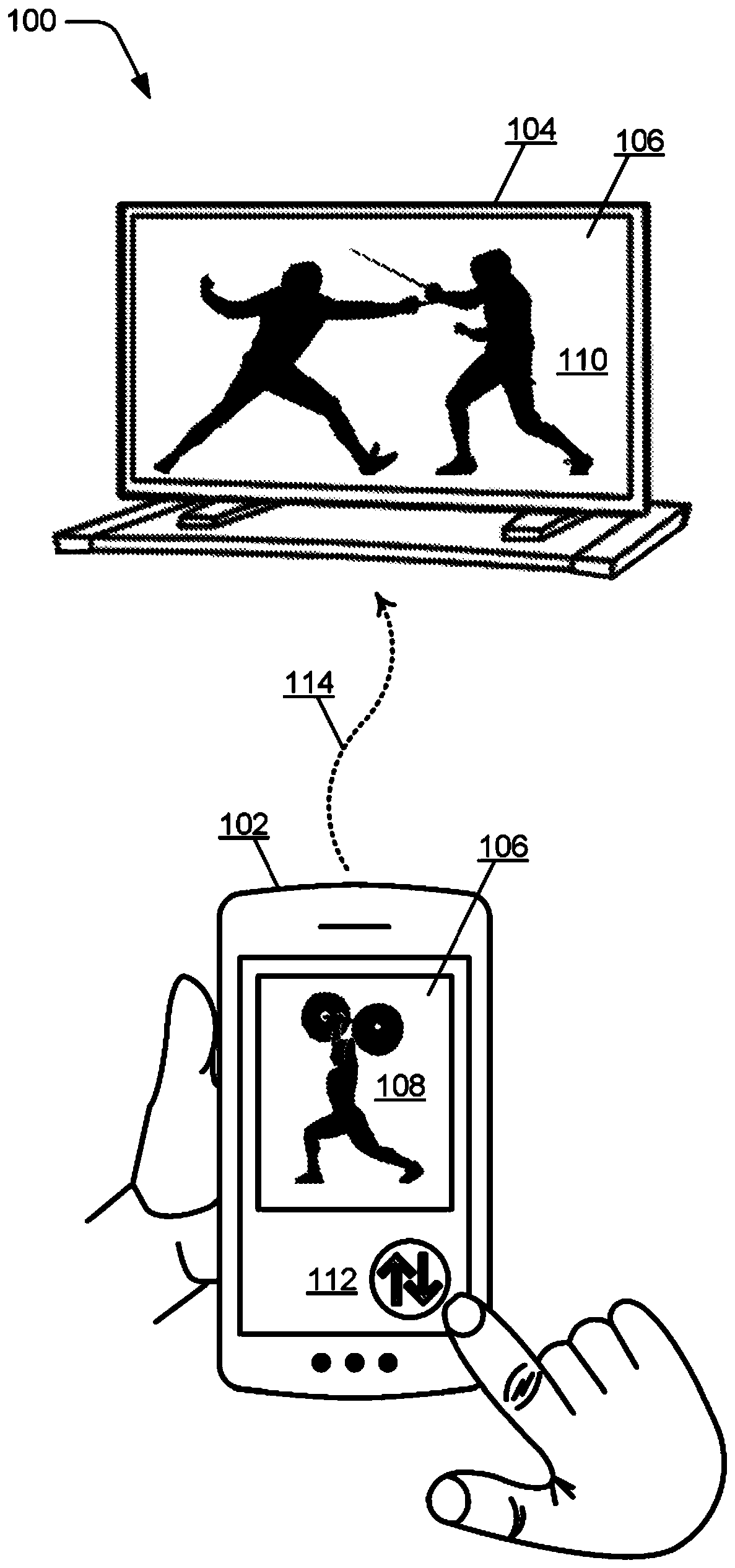 Multiple-device media swap