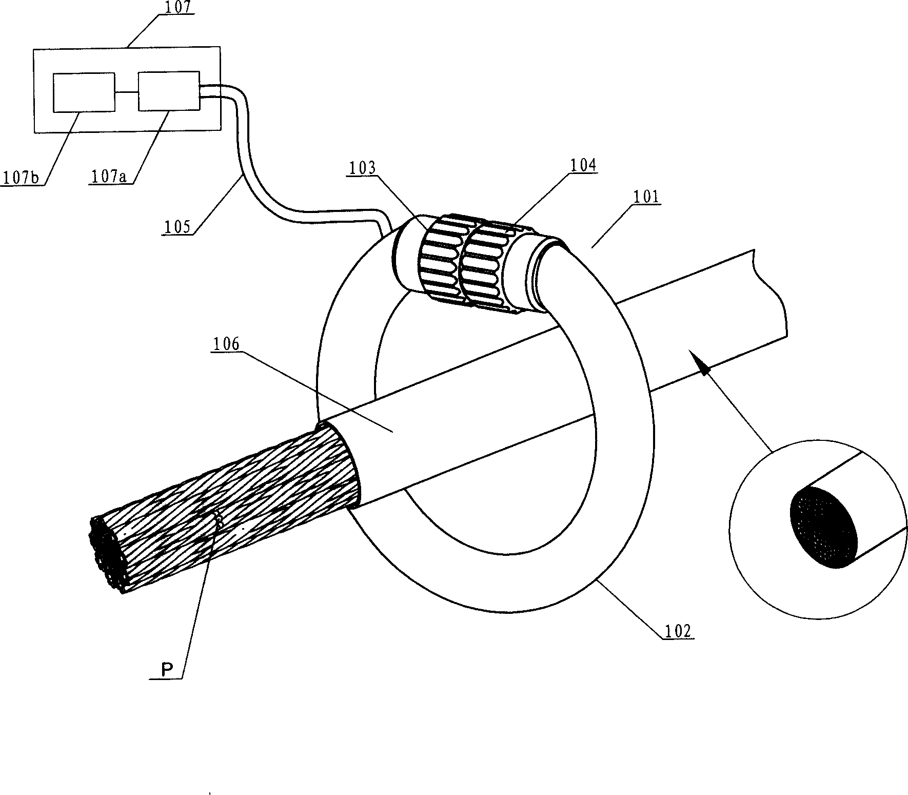 Cable fault detecting device