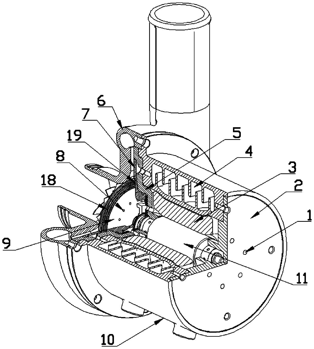 Electric air compressor with motor rotor cooling system