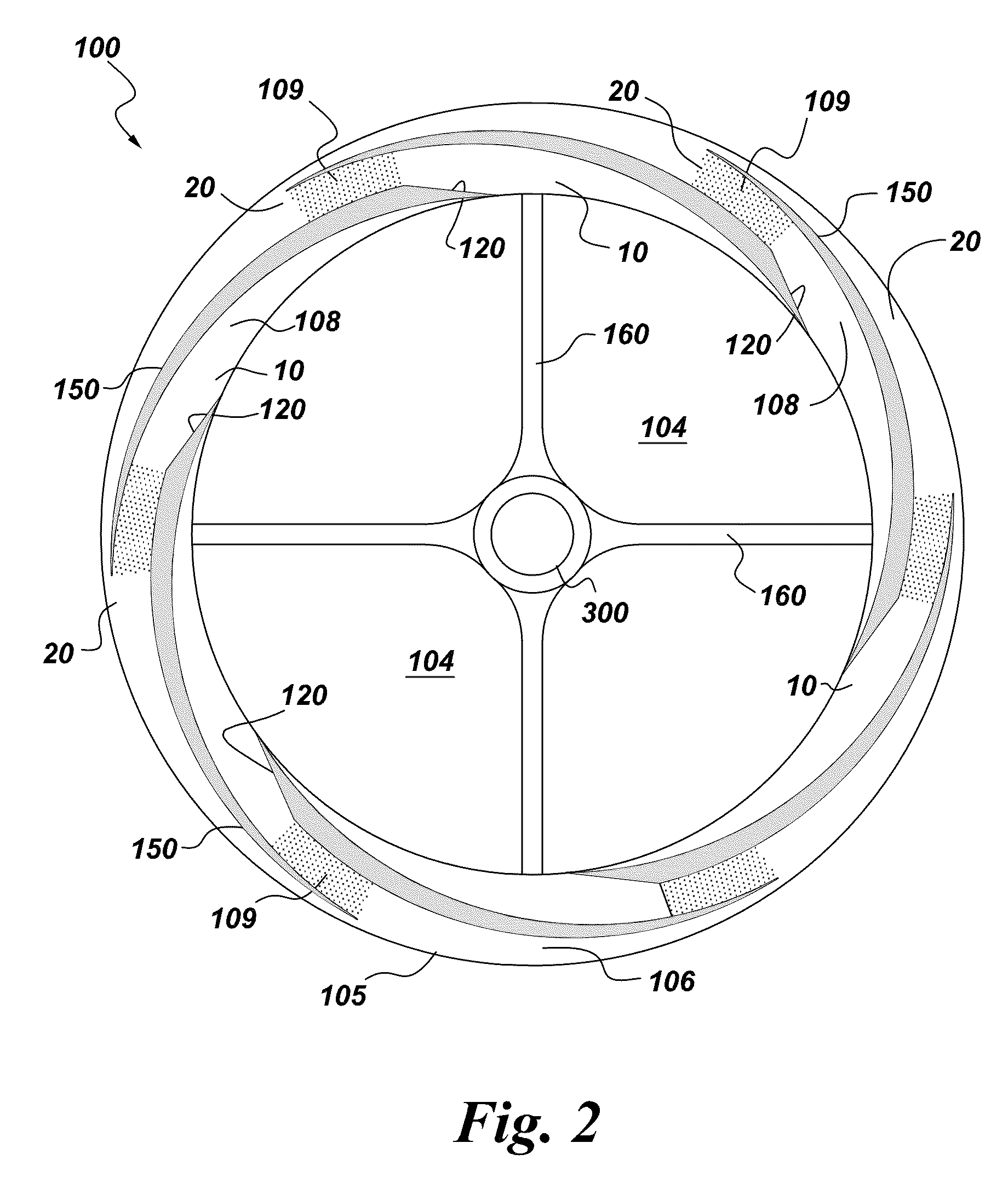 Supersonic compressor comprising radial flow path