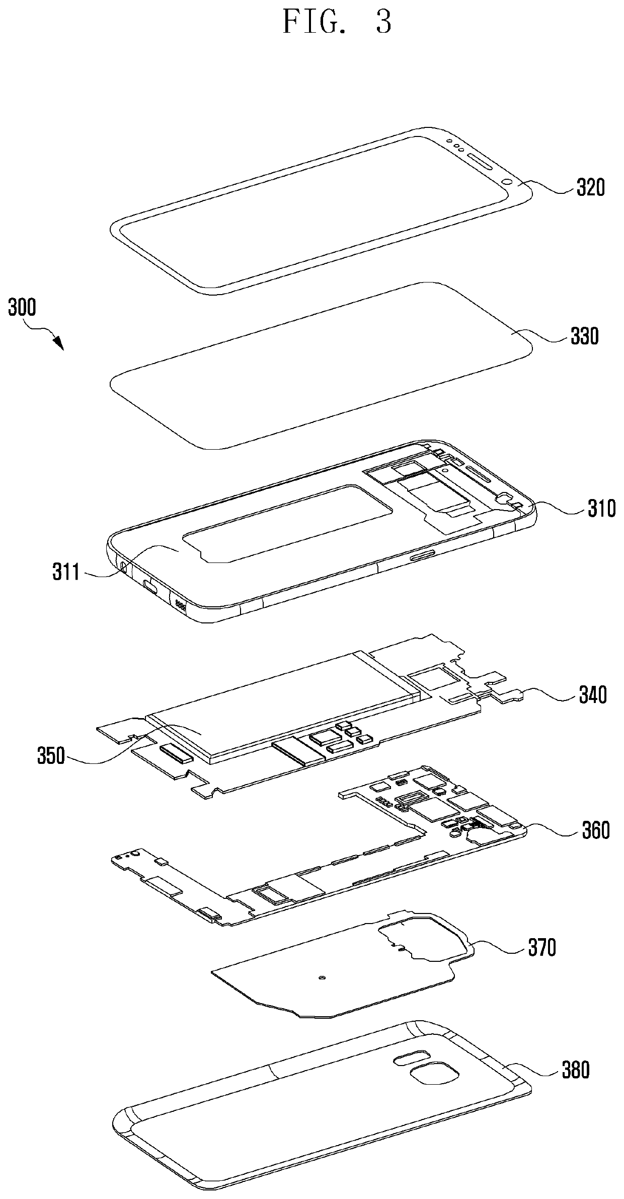 Stack structure of printed circuit boards using interposer and electronic device including the same