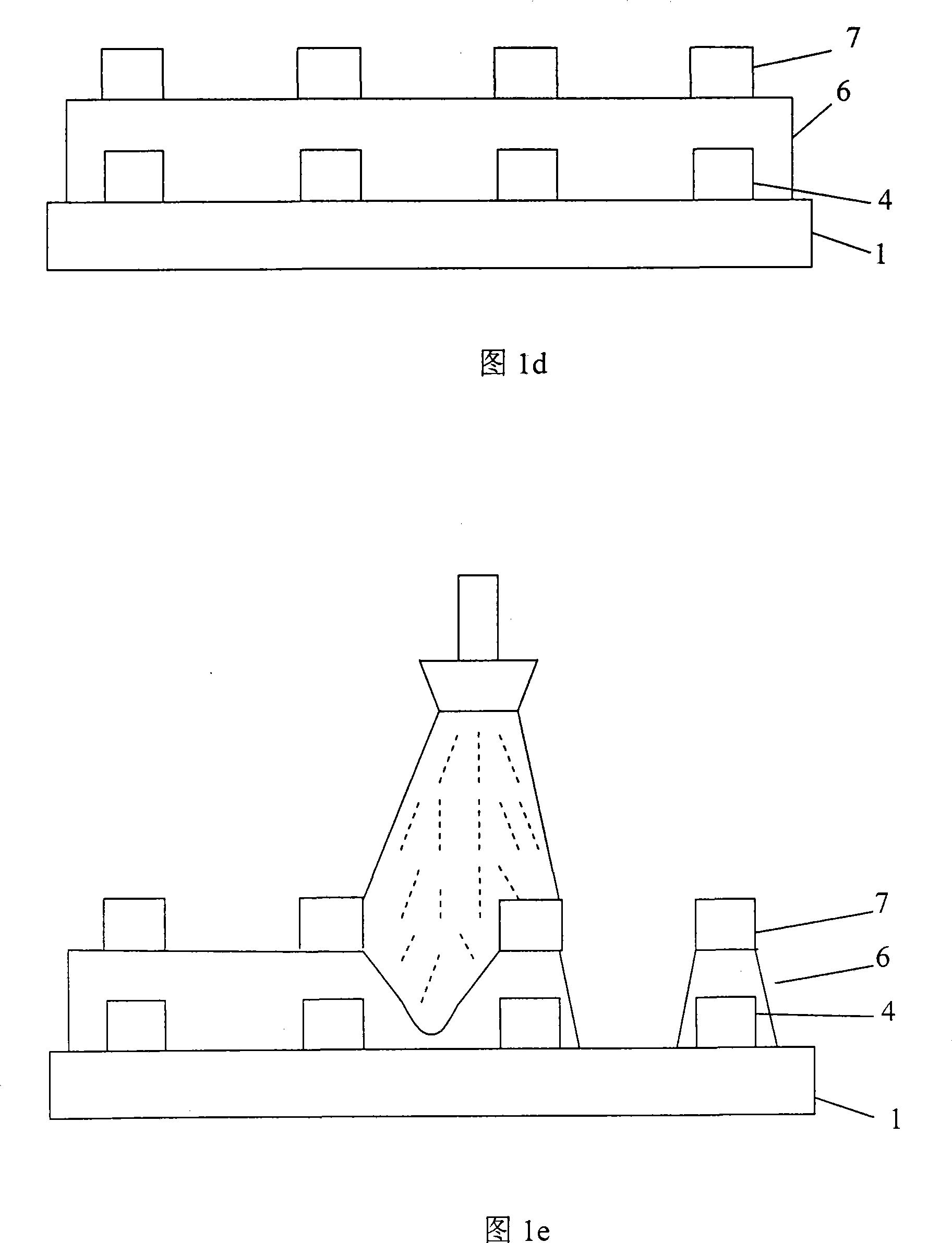 Method for preparing shadow mask type plasma display device front substrate medium layer