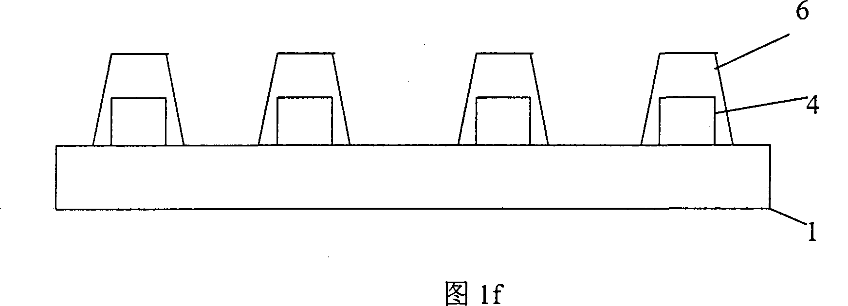 Method for preparing shadow mask type plasma display device front substrate medium layer