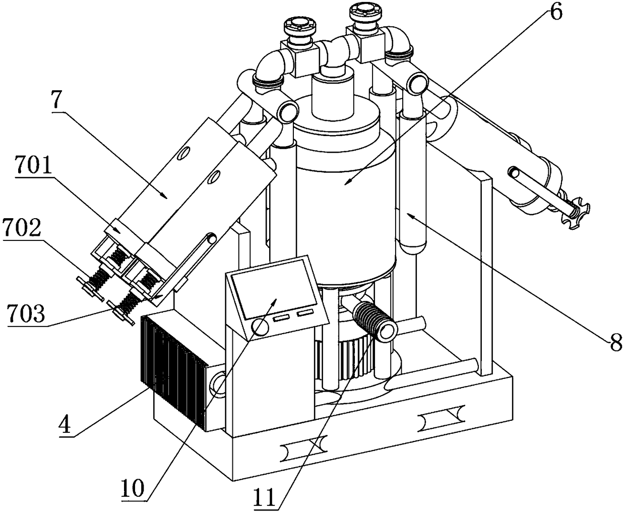 Ore impurity precipitation machine