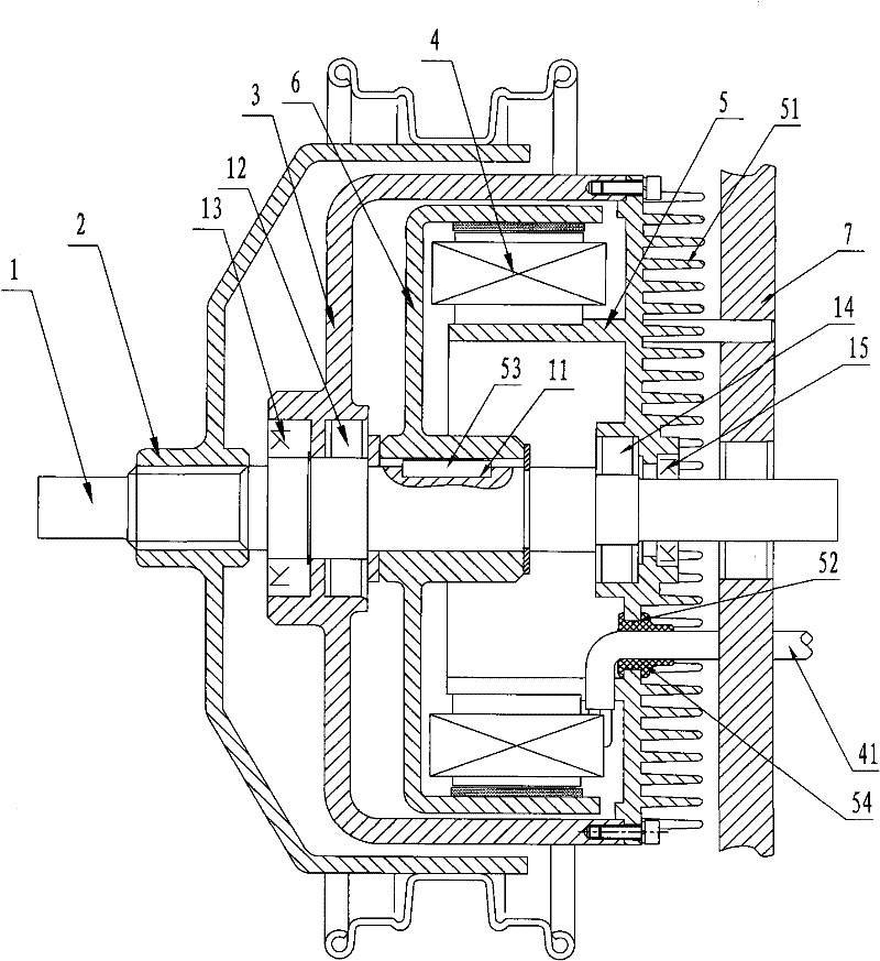 Structure for motor of electric vehicle