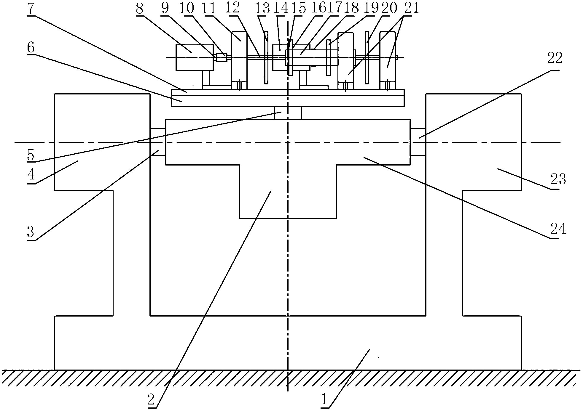 Base-movable aeroengine dual-rotor system model experiment platform