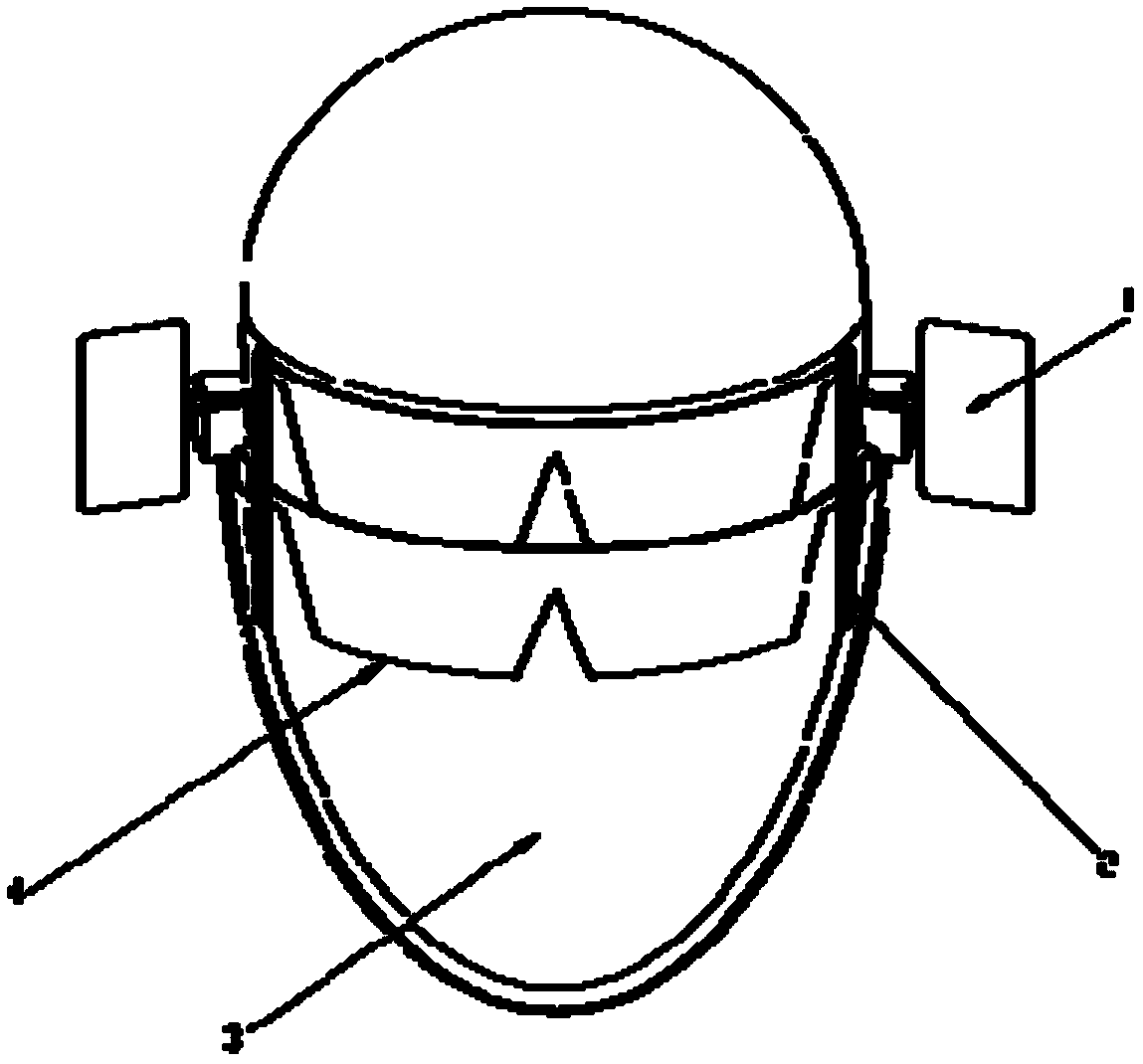 Internal fogging prevention lens switching type dentist's protective mask