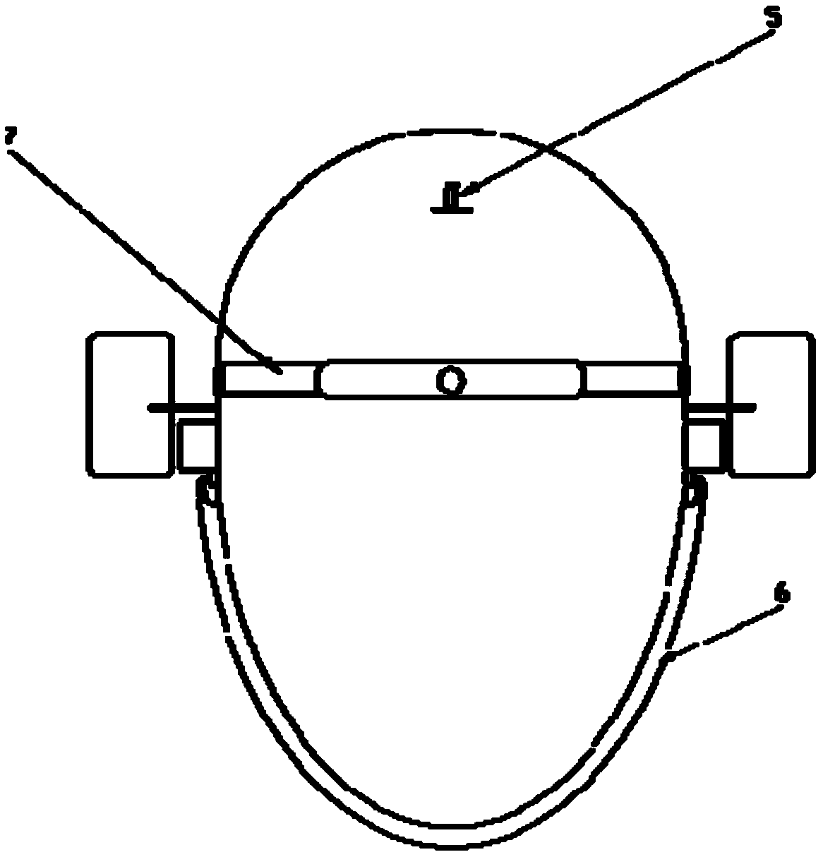 Internal fogging prevention lens switching type dentist's protective mask