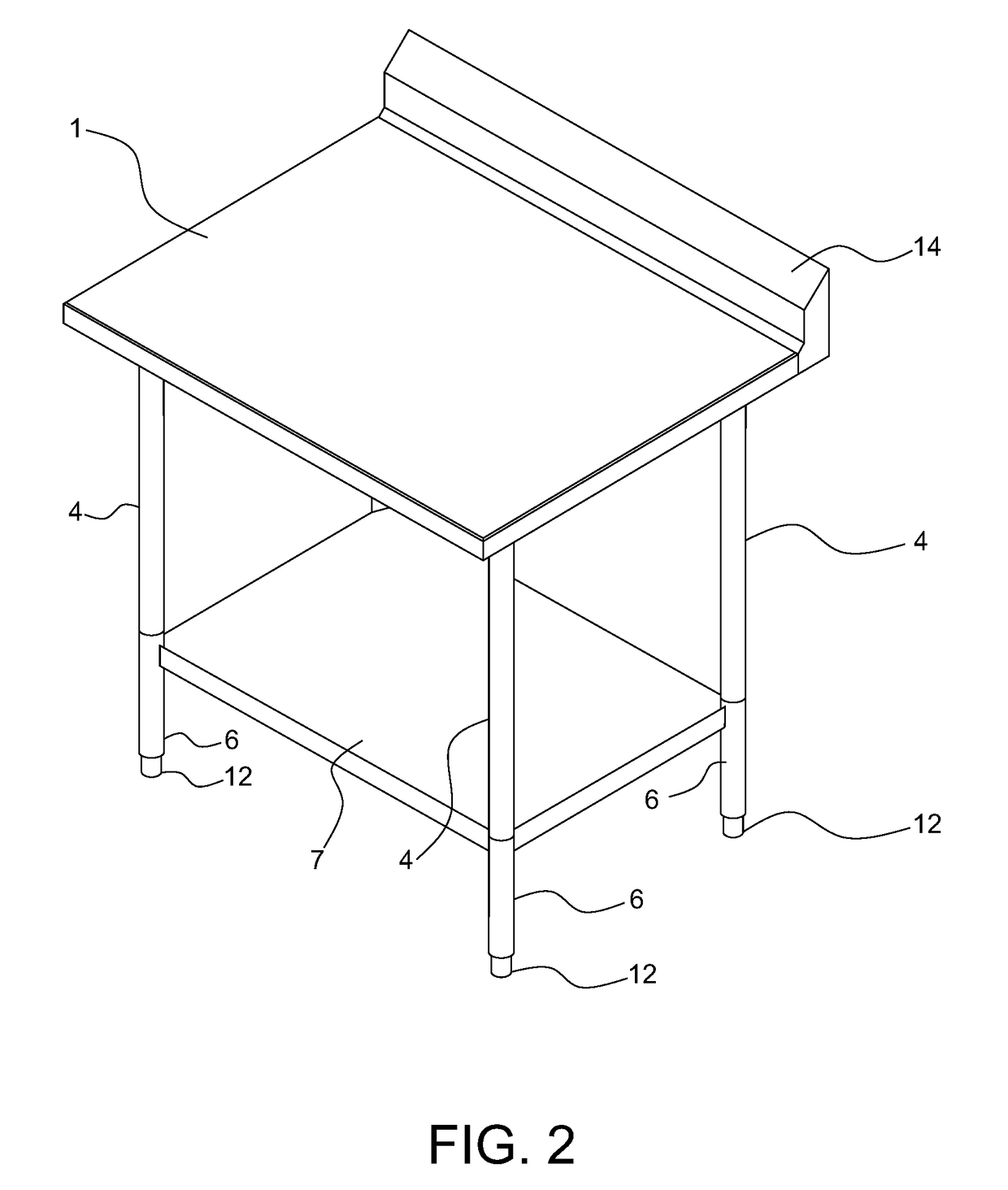 Knock down table