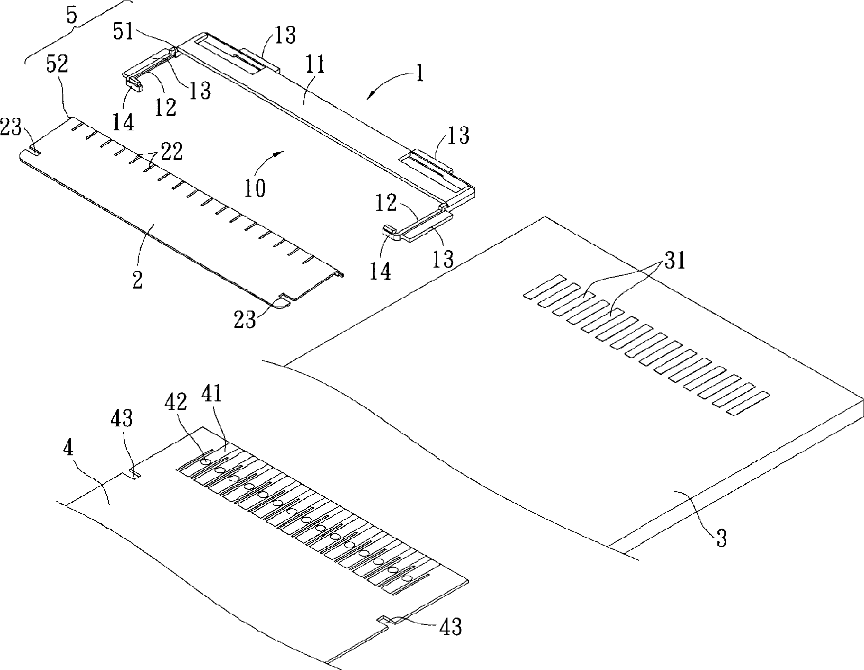 Electric connector and module thereof