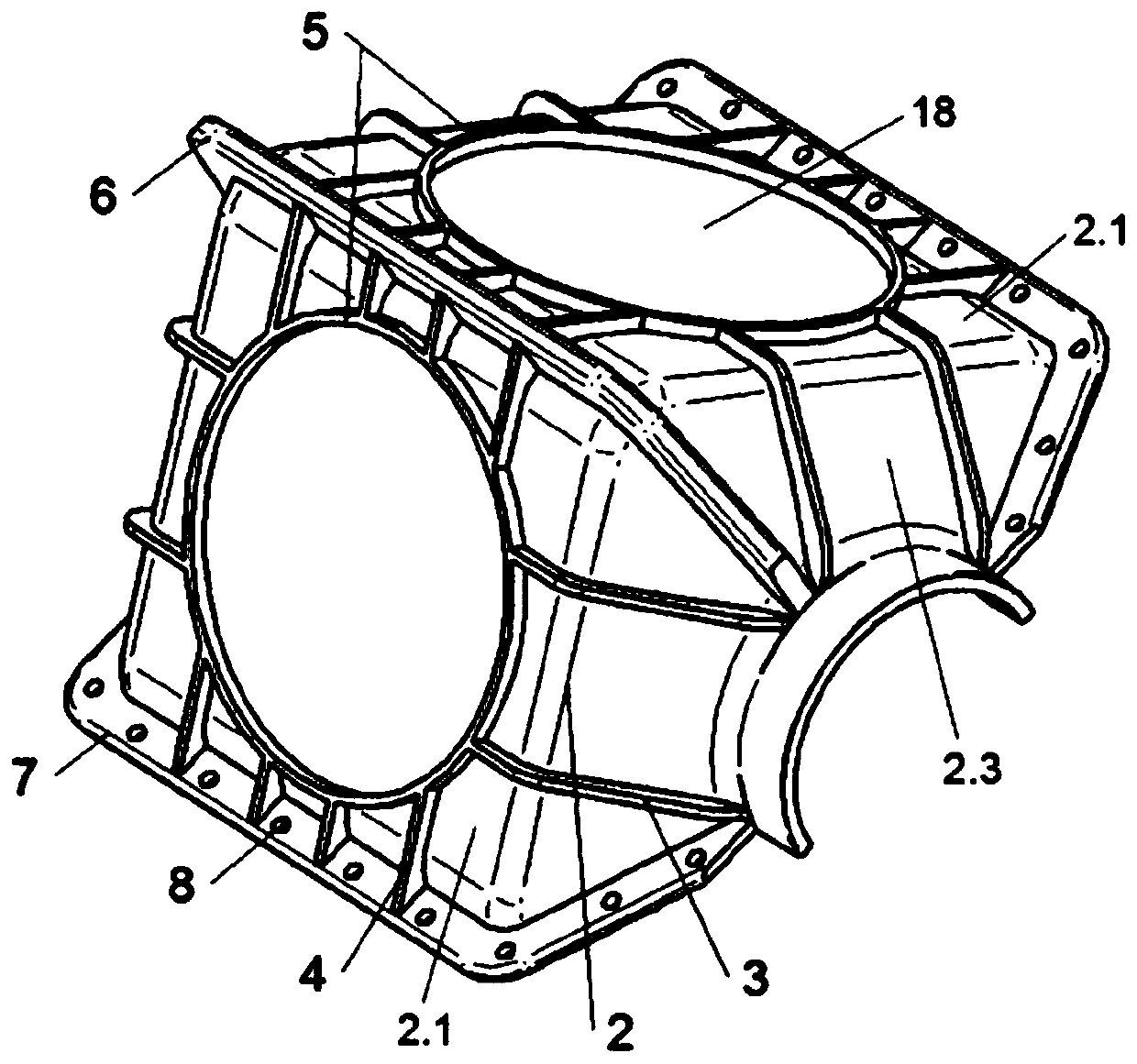 Compatible plastic inspection well and connection structure of compatible plastic inspection well and pipeline