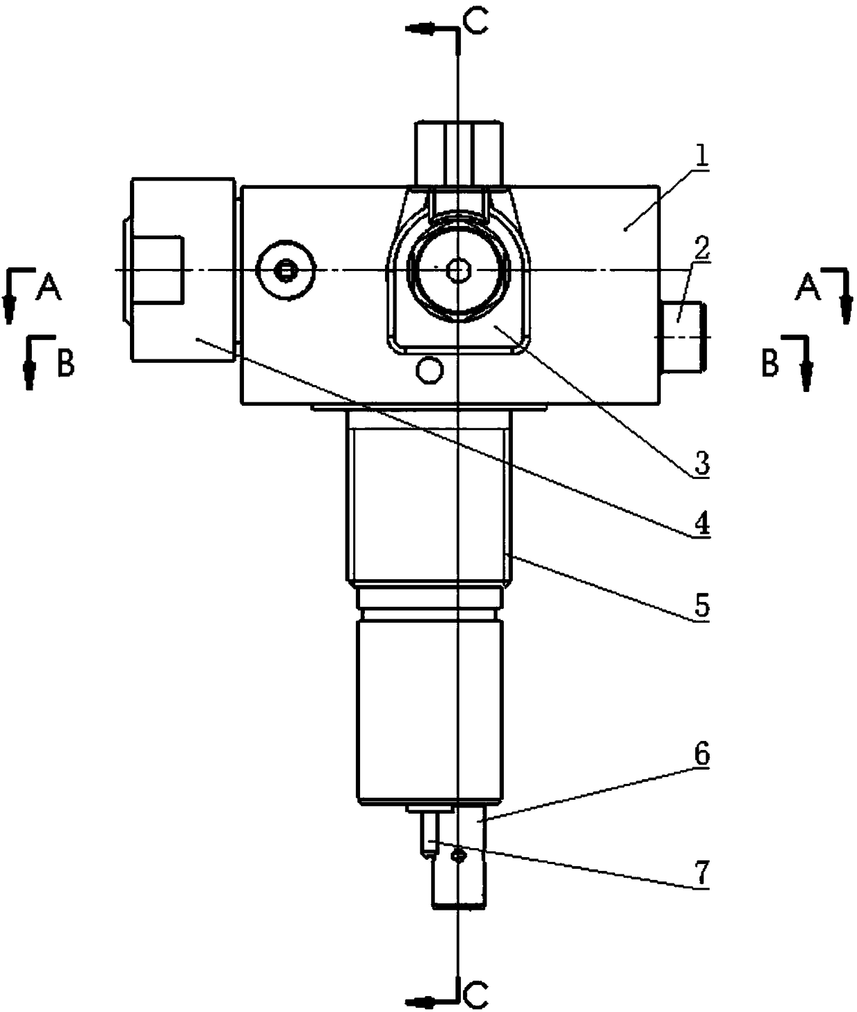 Ultrahigh-pressure hydrogen electromagnetic valve having pressure relief function and applied to vehicle