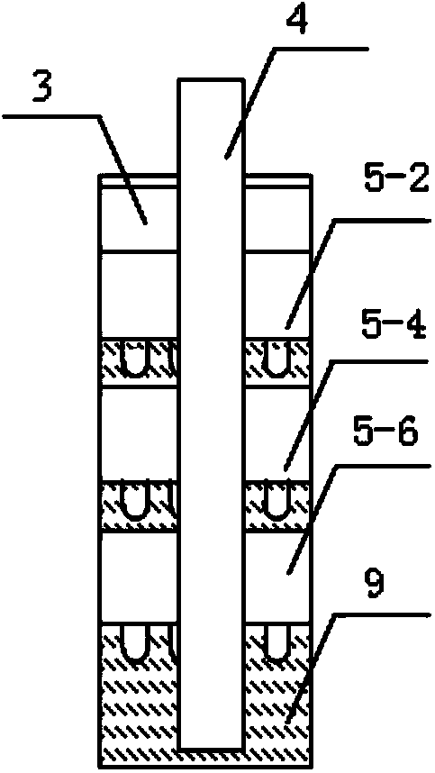 Tubular evaporator with two ends for dividing and gas guiding