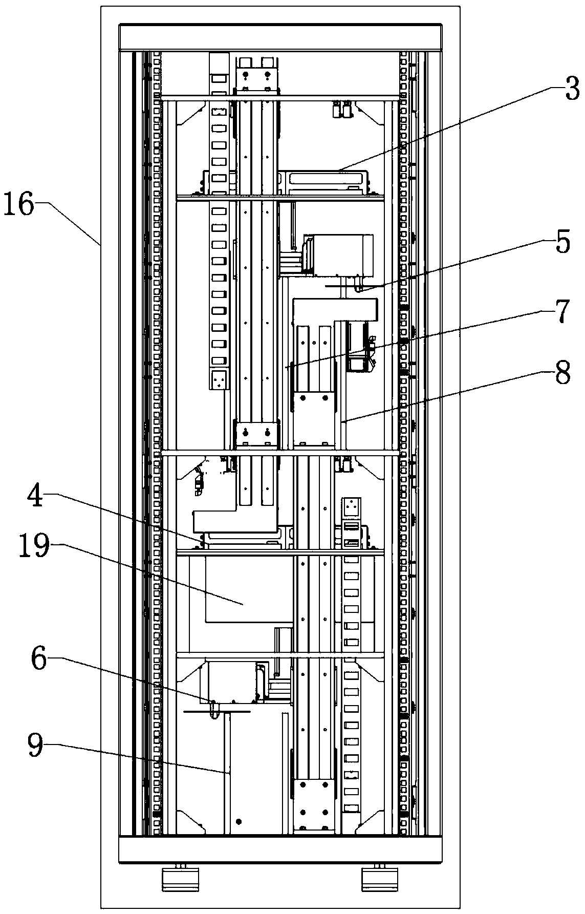 Data exchange device between internal network and external network