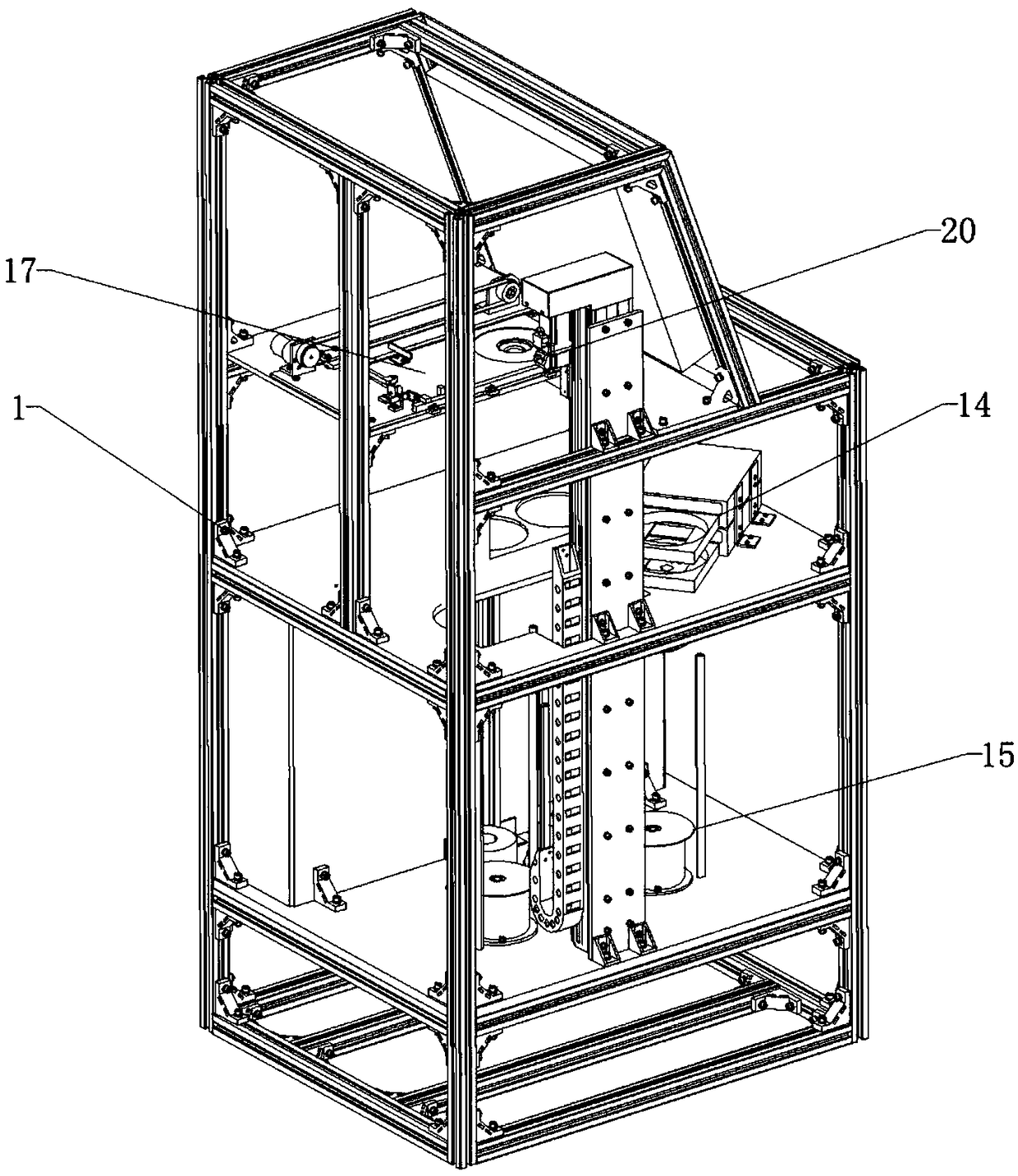 Data exchange device between internal network and external network