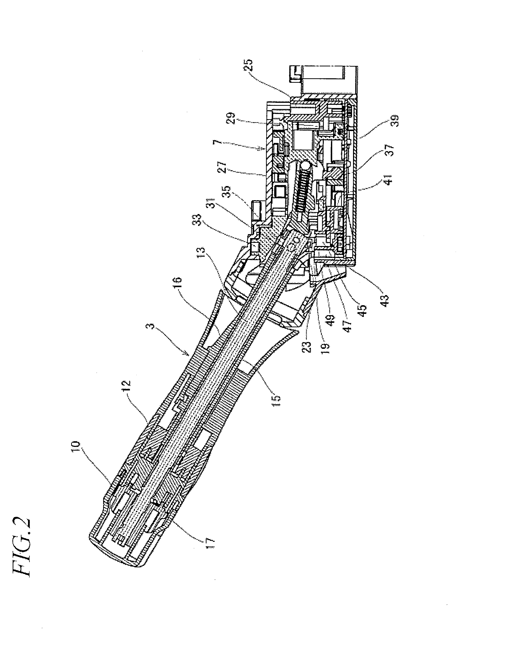 Lever switch device