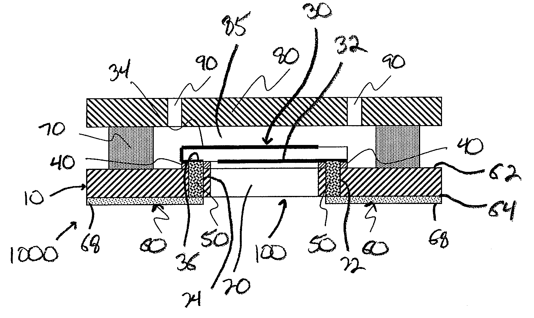 Dry Side Sensor Mounting for Sensor Chip Assembly