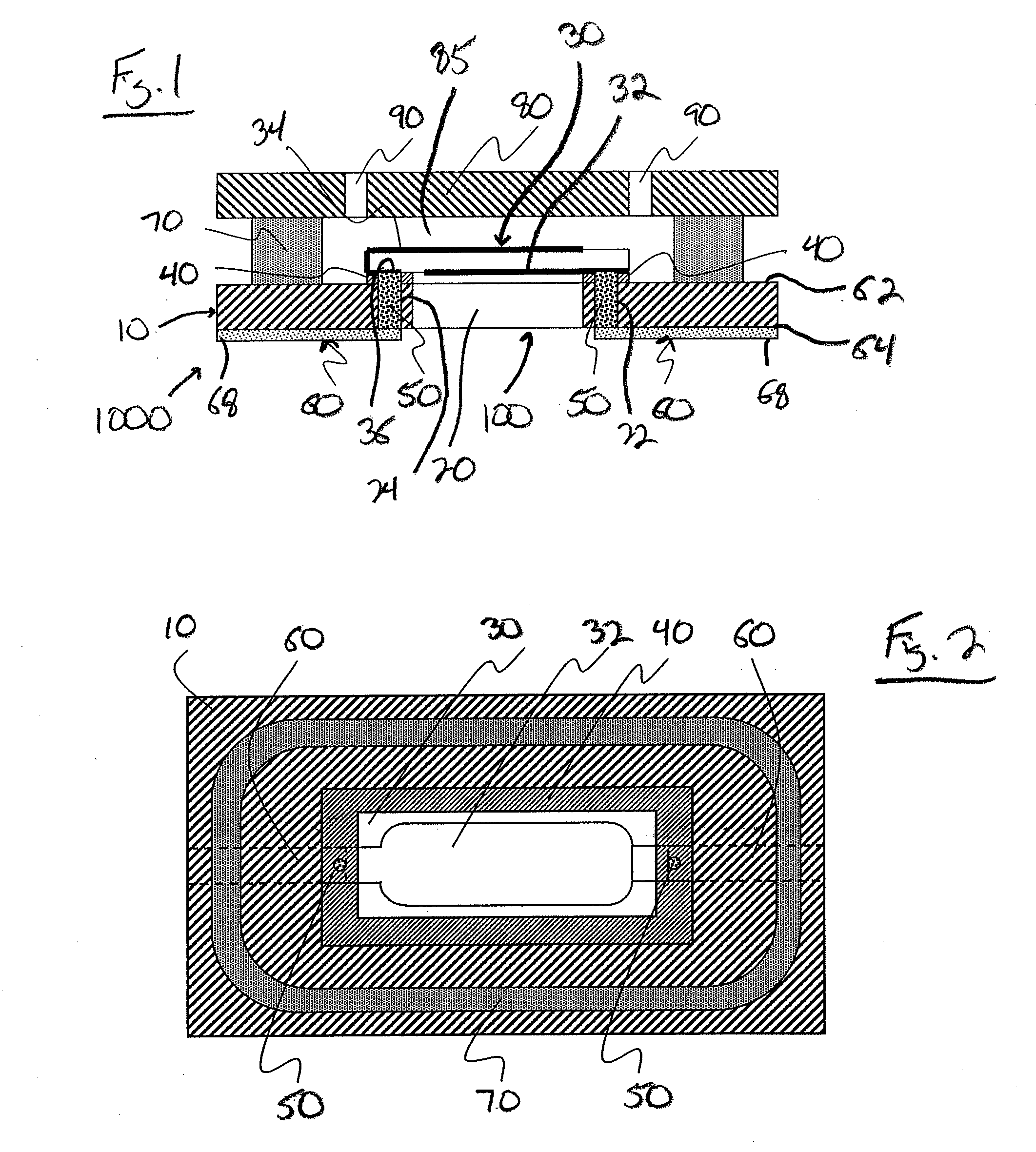 Dry Side Sensor Mounting for Sensor Chip Assembly