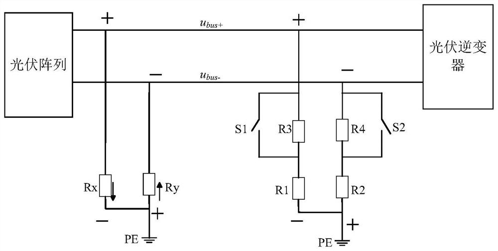 Time division multiplexing multi-level circuit and insulation impedance detection method