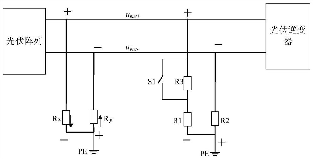 Time division multiplexing multi-level circuit and insulation impedance detection method