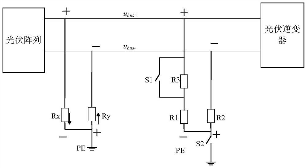 Time division multiplexing multi-level circuit and insulation impedance detection method