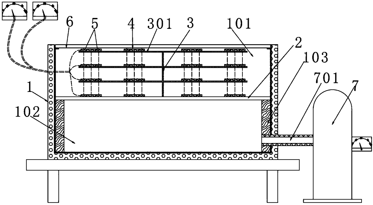 Equivalent thermal resistance and thermal conductivity coefficient detecting device for thermal insulation coating for building