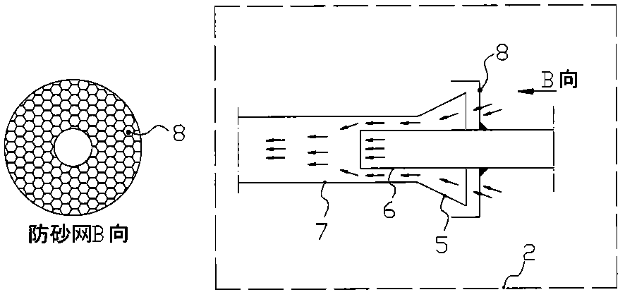 Auto exhaust pipe with function of internal cooling based on airflow effect