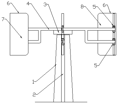 Free angle change wing vertical axis wind turbine